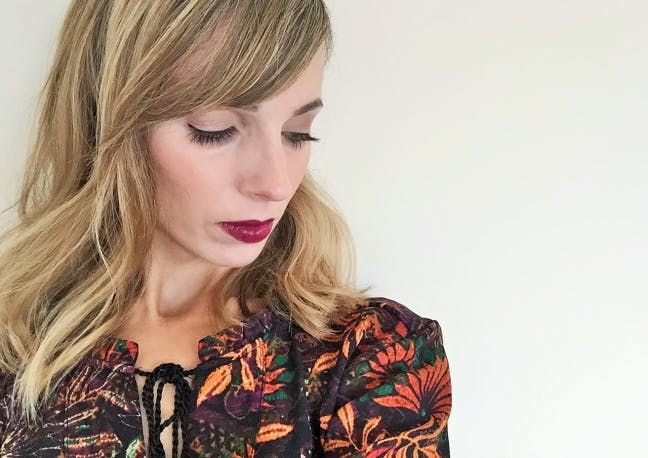 Grazia Wine coloured FOTD