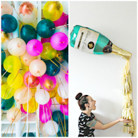 NYE balloon decorating ideas | The Hub blog at magazine.co.uk